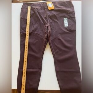 NWT Carhartt Women's Burgundy Utility Leggings Force Size 2XL MSRP $60 (C2)